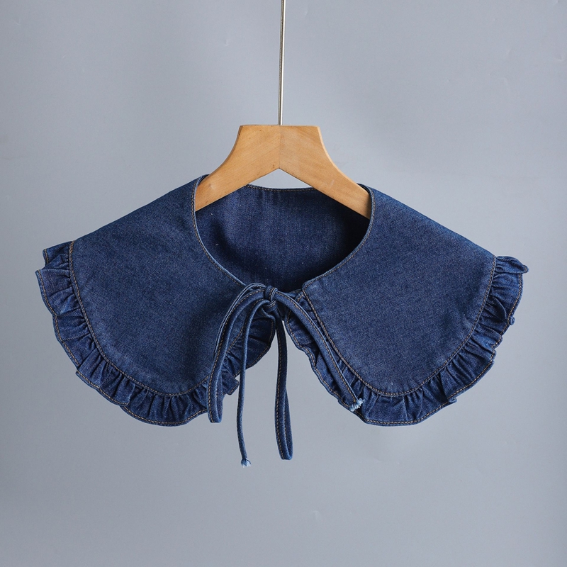 Gola Falsa de Renda em Jeans A - Blouses avaliação e preço
